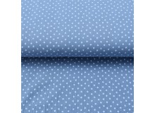 Double Gauze Musselin Sternchen jeansblau